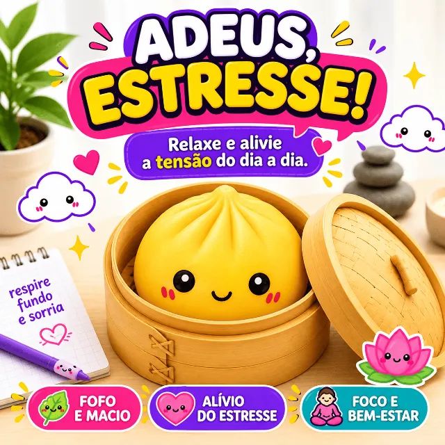 Squishy Bun Brinquedo Macio - Foto 2