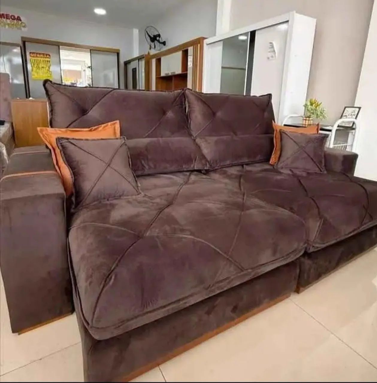 Sofá Retrátil e Reclinável Gran Bello 2.50m - Foto 3