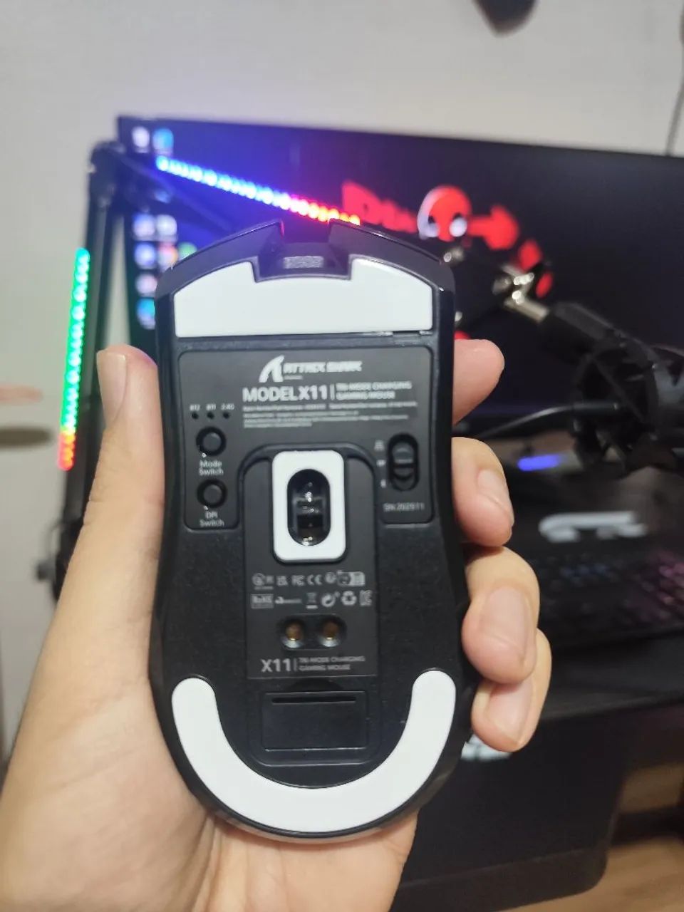 Mouse Gamer Attack Shark x11 (Novo) - Foto 3
