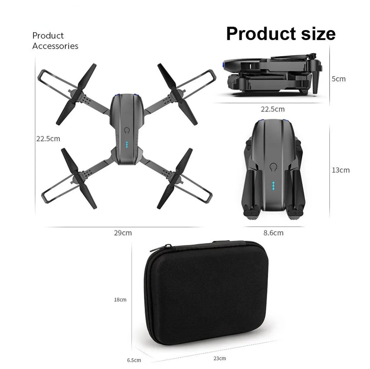 Drone E99 Pro Dual Camera with Bag *Delivery Available, Card Payment Accepted