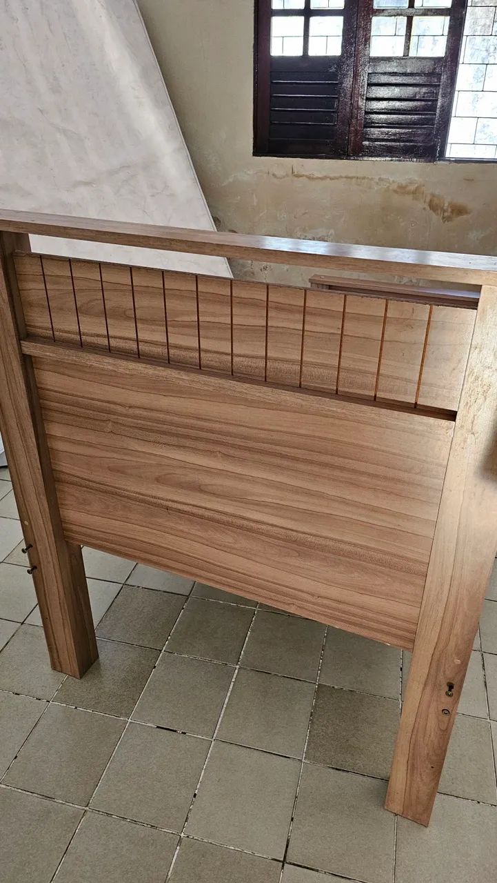 Cama solteiro de madeira - Foto 4