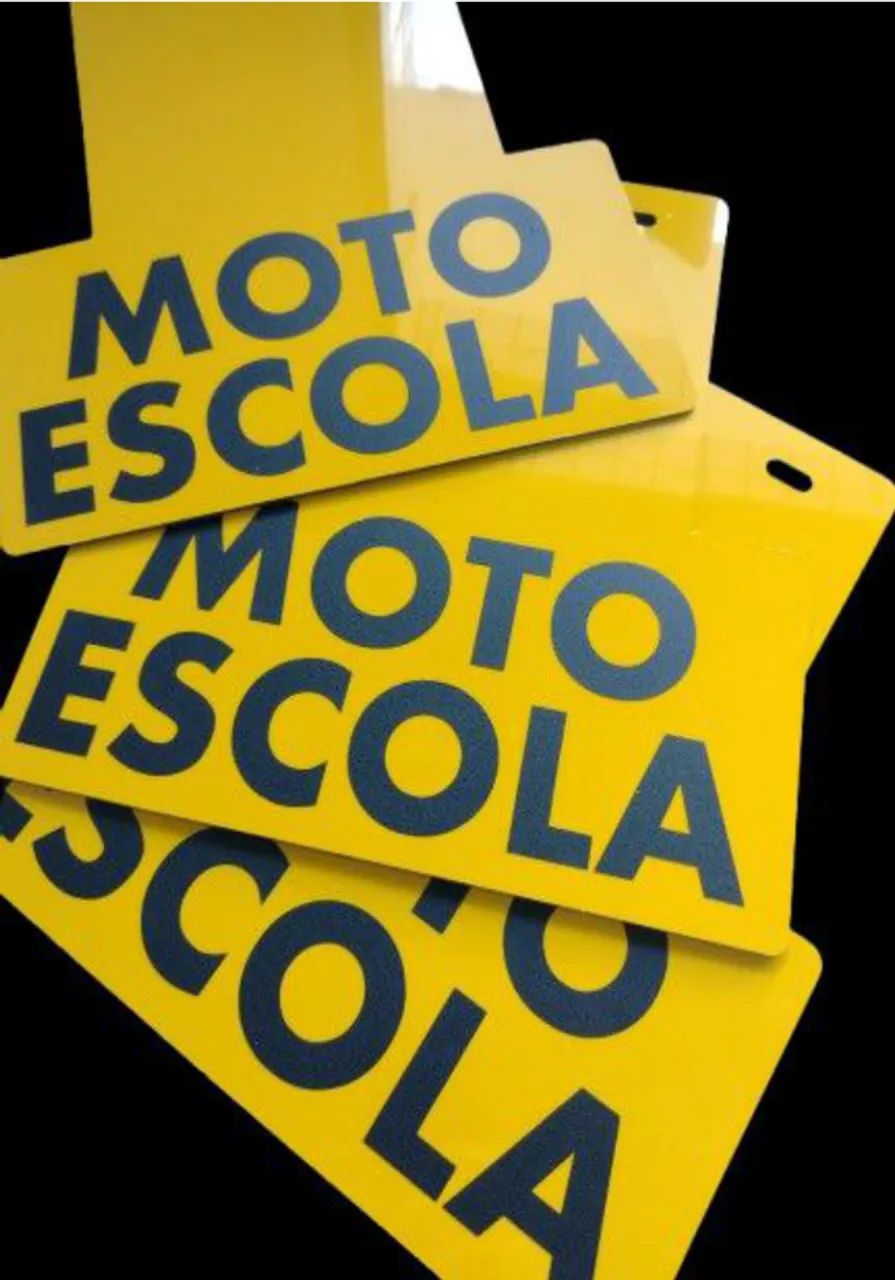 Placa Moto Escola  - Foto 5