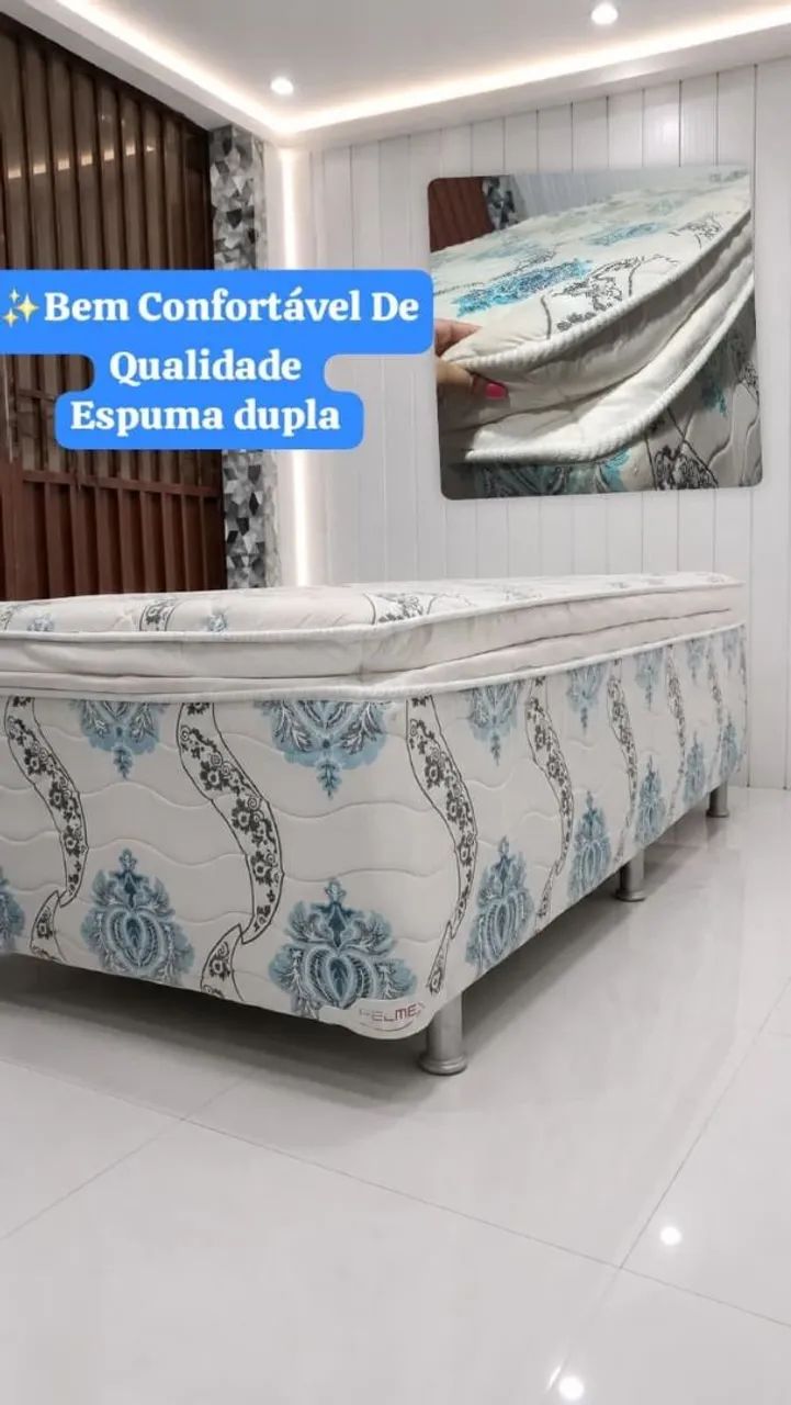 Cama box Solteiro de Espuma Pelmex Bem Confortável  - Foto 3