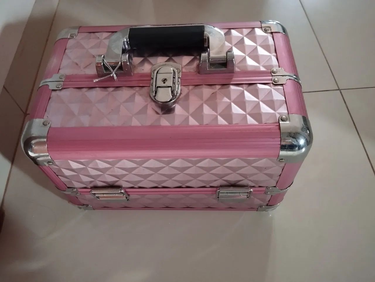 Maleta pra maquiagem ruby rosa pink
