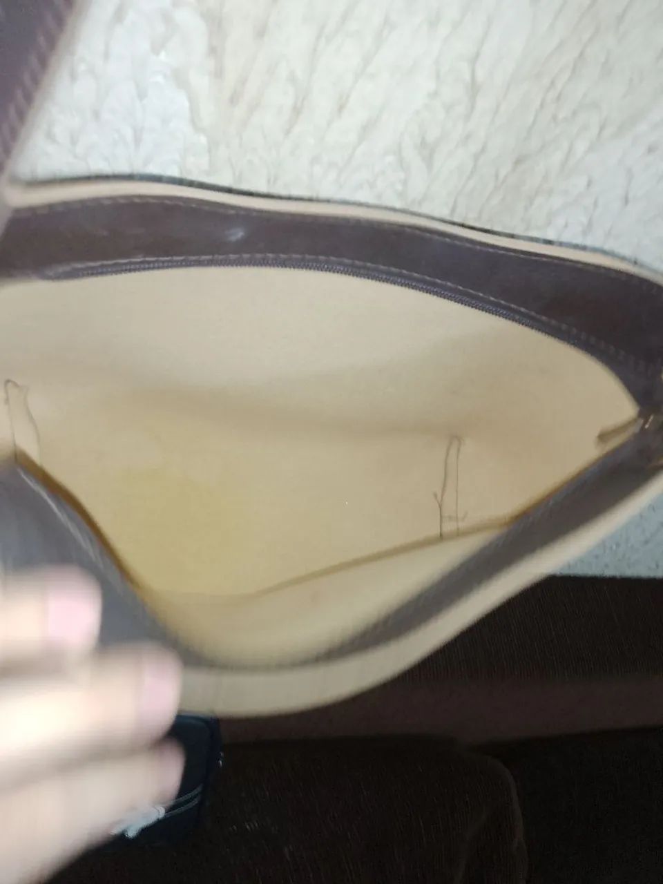 Bolsa transversal Couro Fino- Marrom - Foto 2