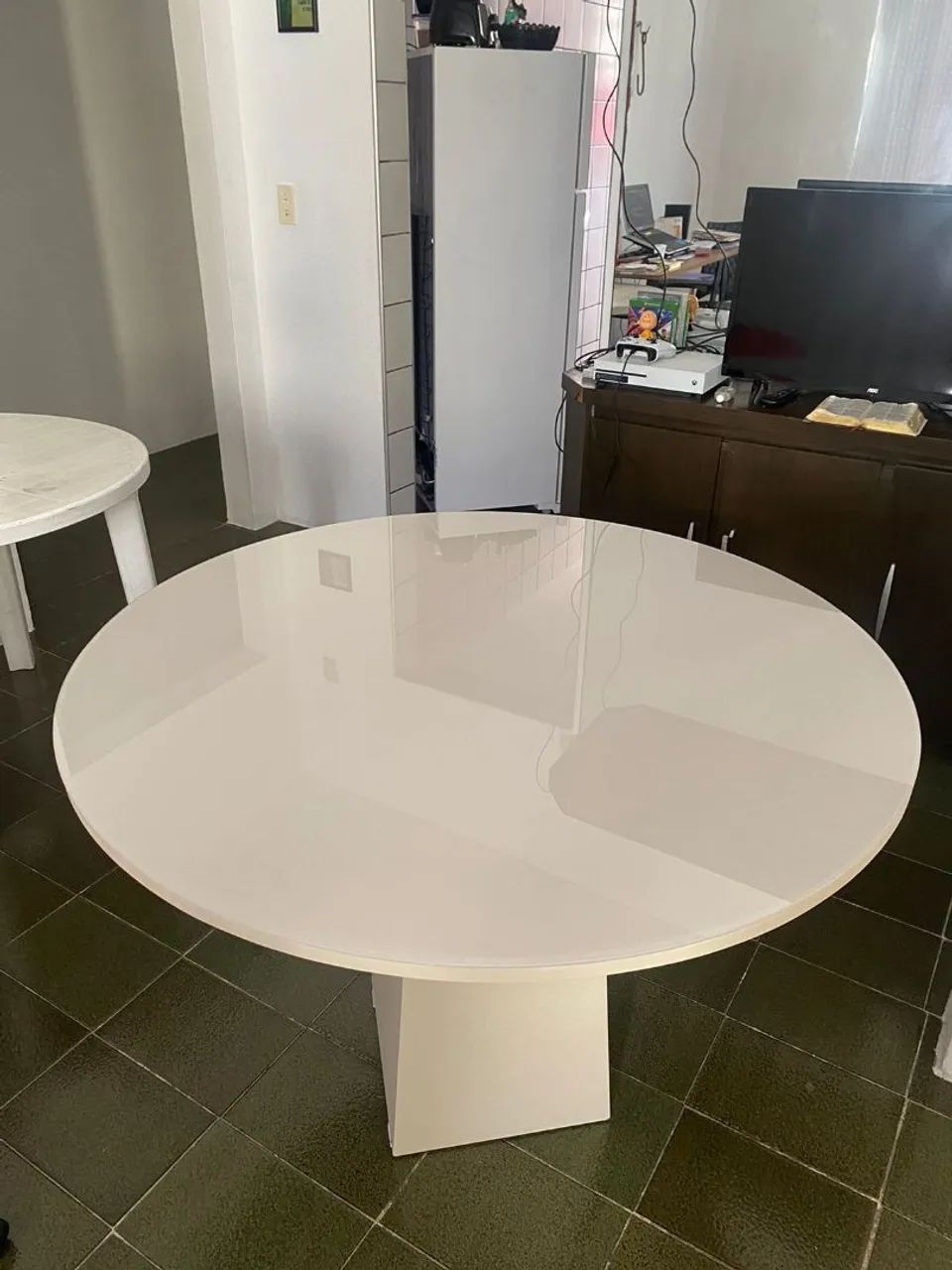 Mesa de Jantar Luxo com Vidro Laqueado 4mm - Foto 2