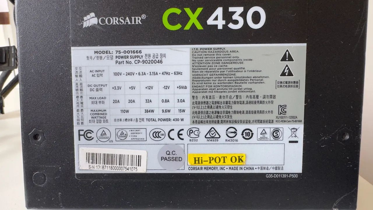 Fonte Corsair CX430 - Foto 2