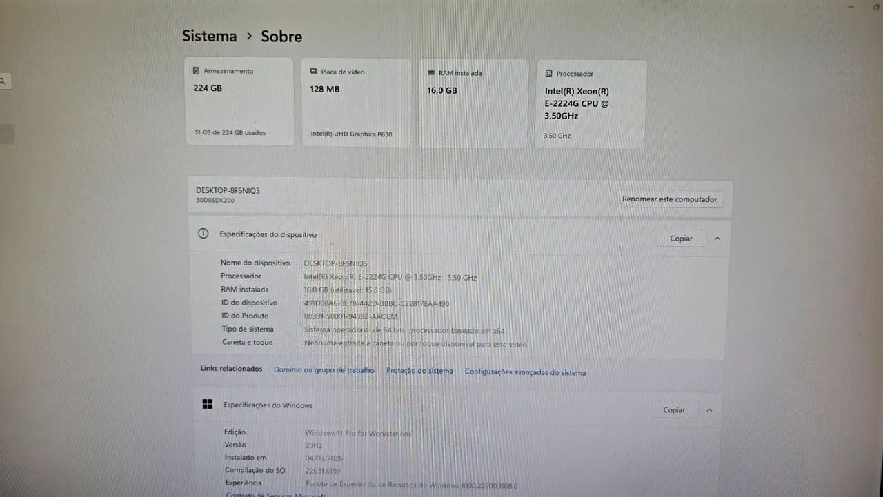 Workstation Lenovo P330 Xeon 32GB DDR4 - Foto 4