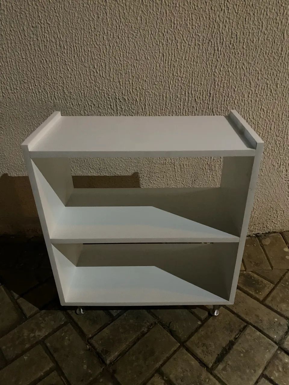 Sapateira de MDF branco 50cm - Foto 2