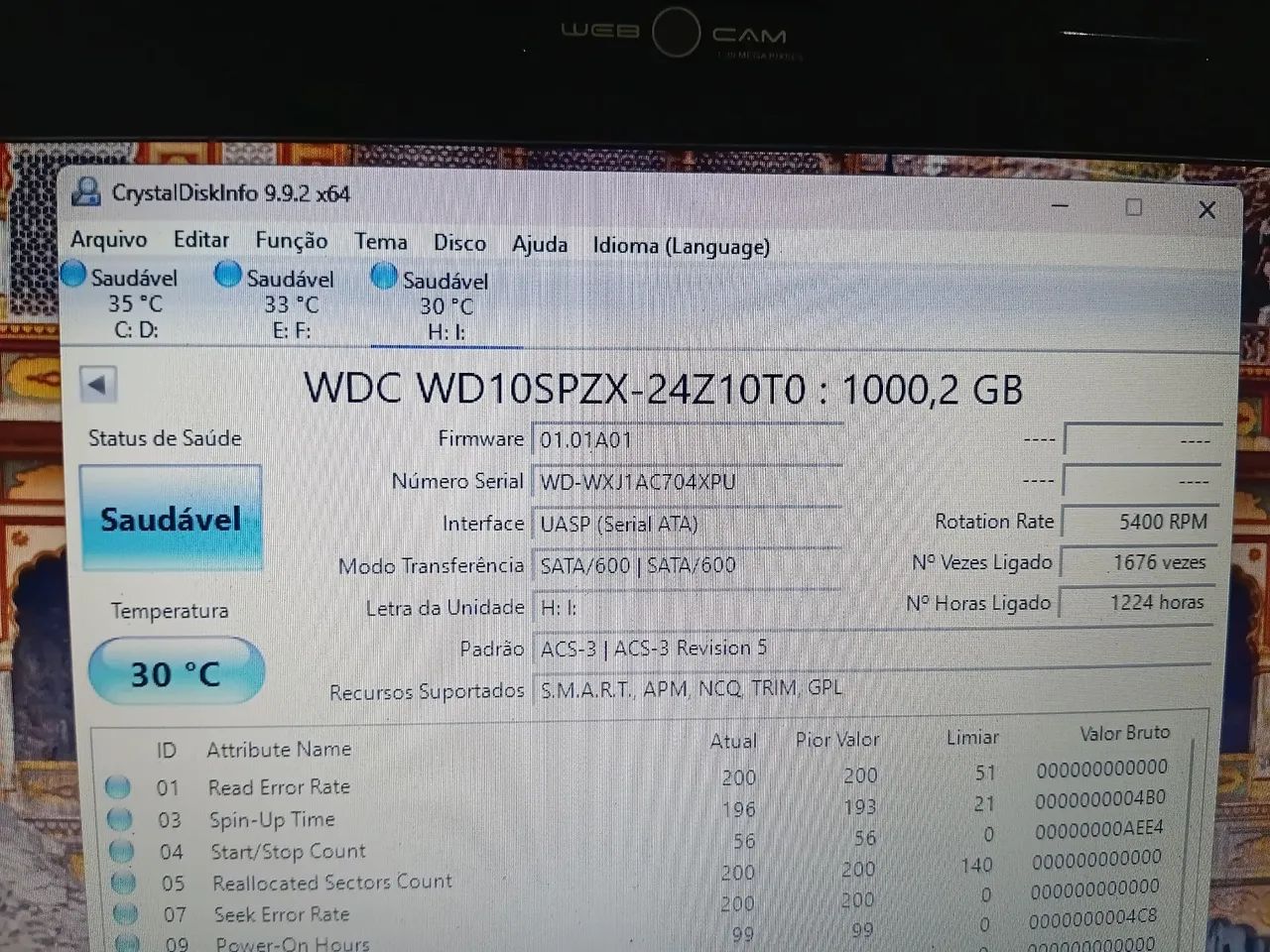 Hd 1TB slim notebook  saúde 100% funcionando perfeitamente  - Foto 4