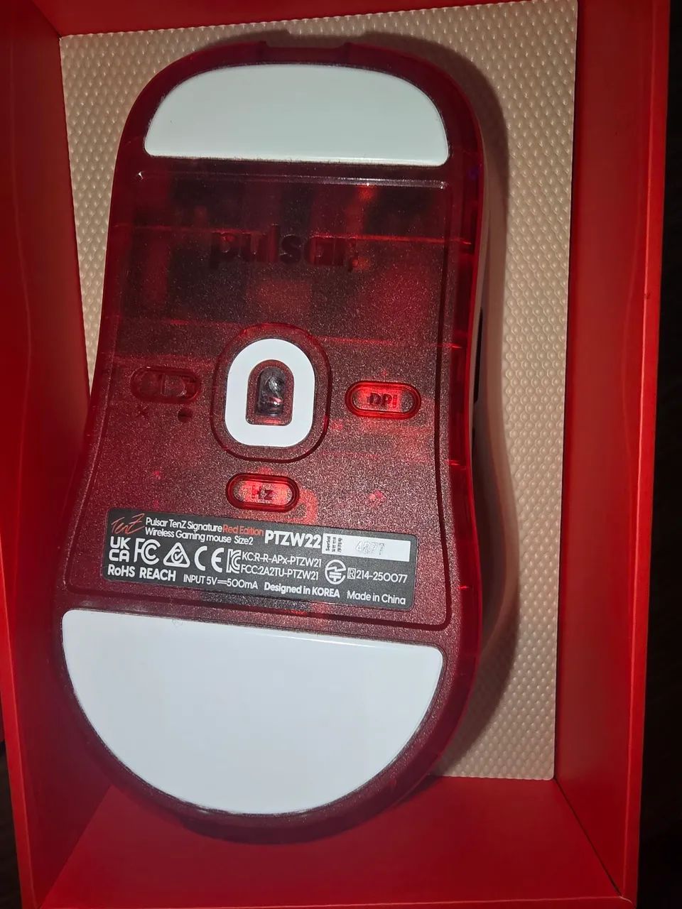 MOUSE PULSAR TENZ RED  - Foto 5