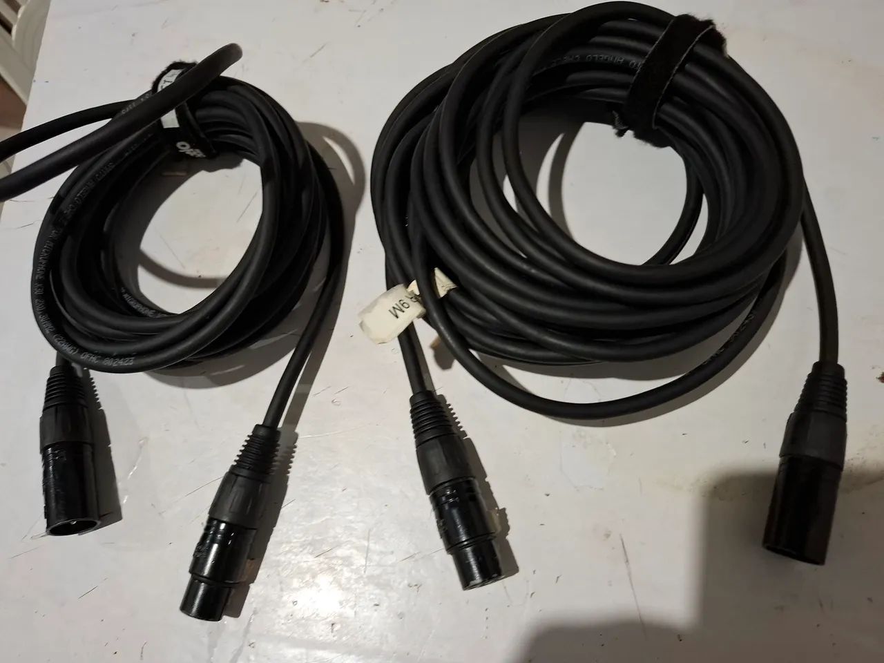 Cabos para microfone novos na promoção 