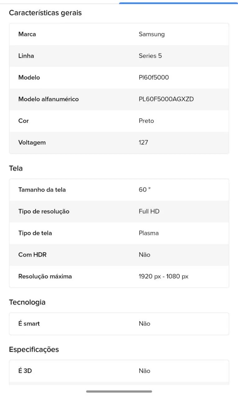 Tv Samsung 60 polegadas plasma série 5 - Foto 4