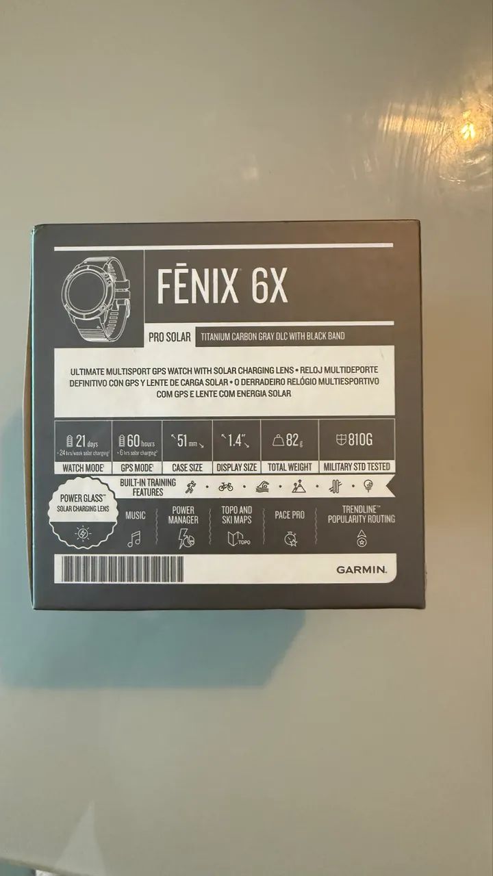 Relógio Garmin Fenix 6x Pro Solar - Foto 2