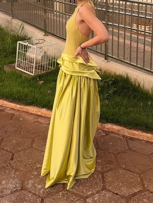 Vestido verde - alta costura - Foto 2