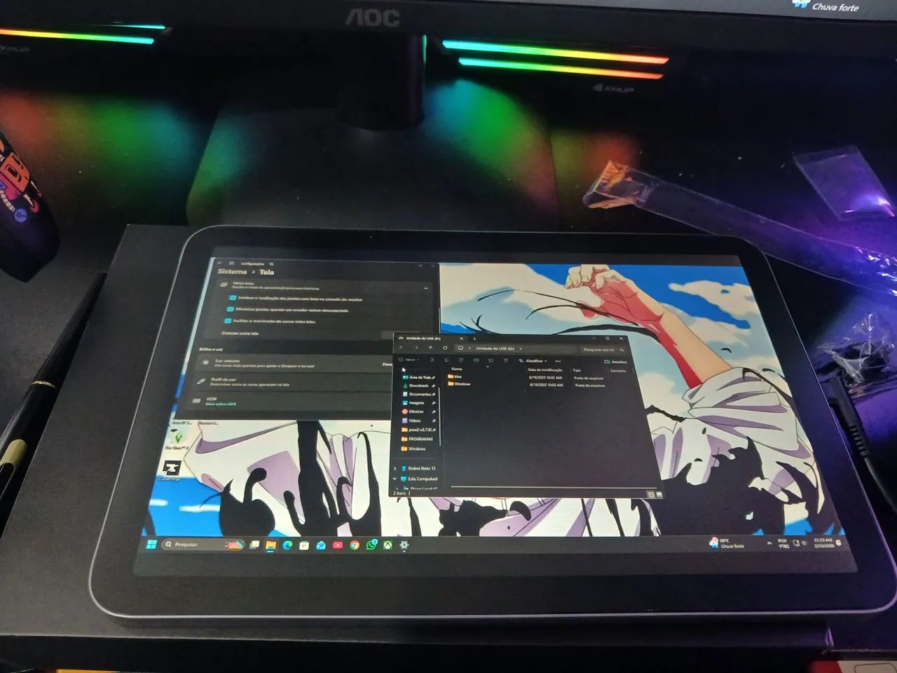 Vendo ou troco Mesa digitalizadora com Display  - Foto 2