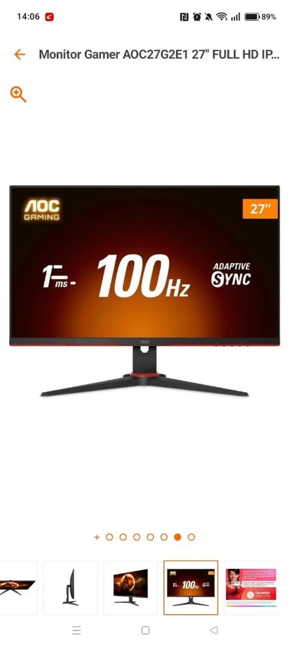 Monitor 27 polegadas AOC  - Foto 4