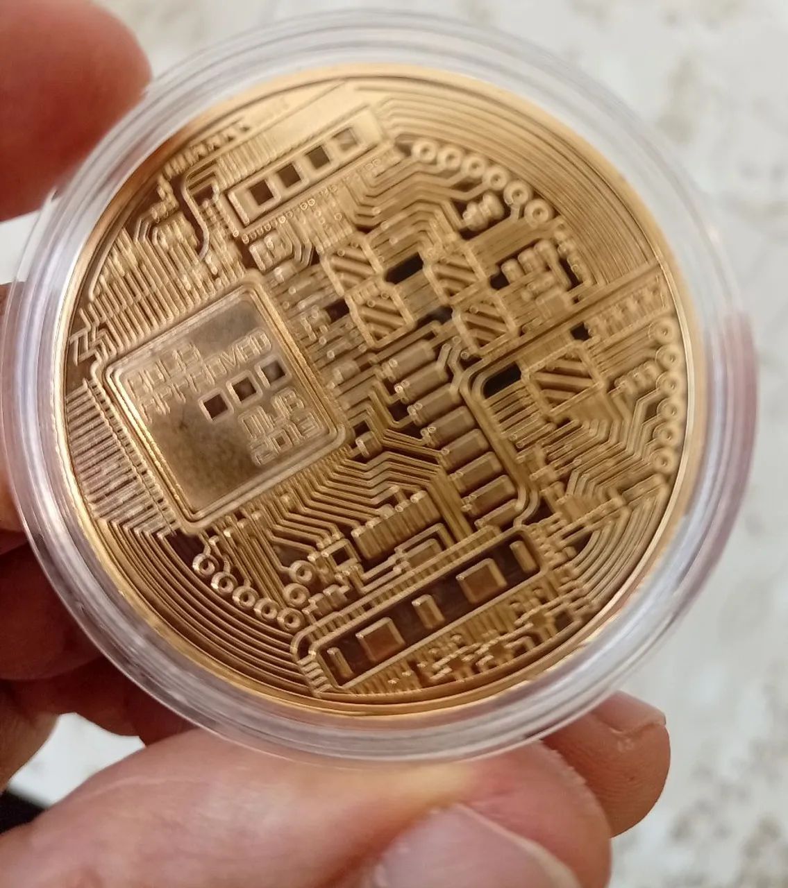 Moeda BITCOIN para Colecionador. NOVA. - Foto 4