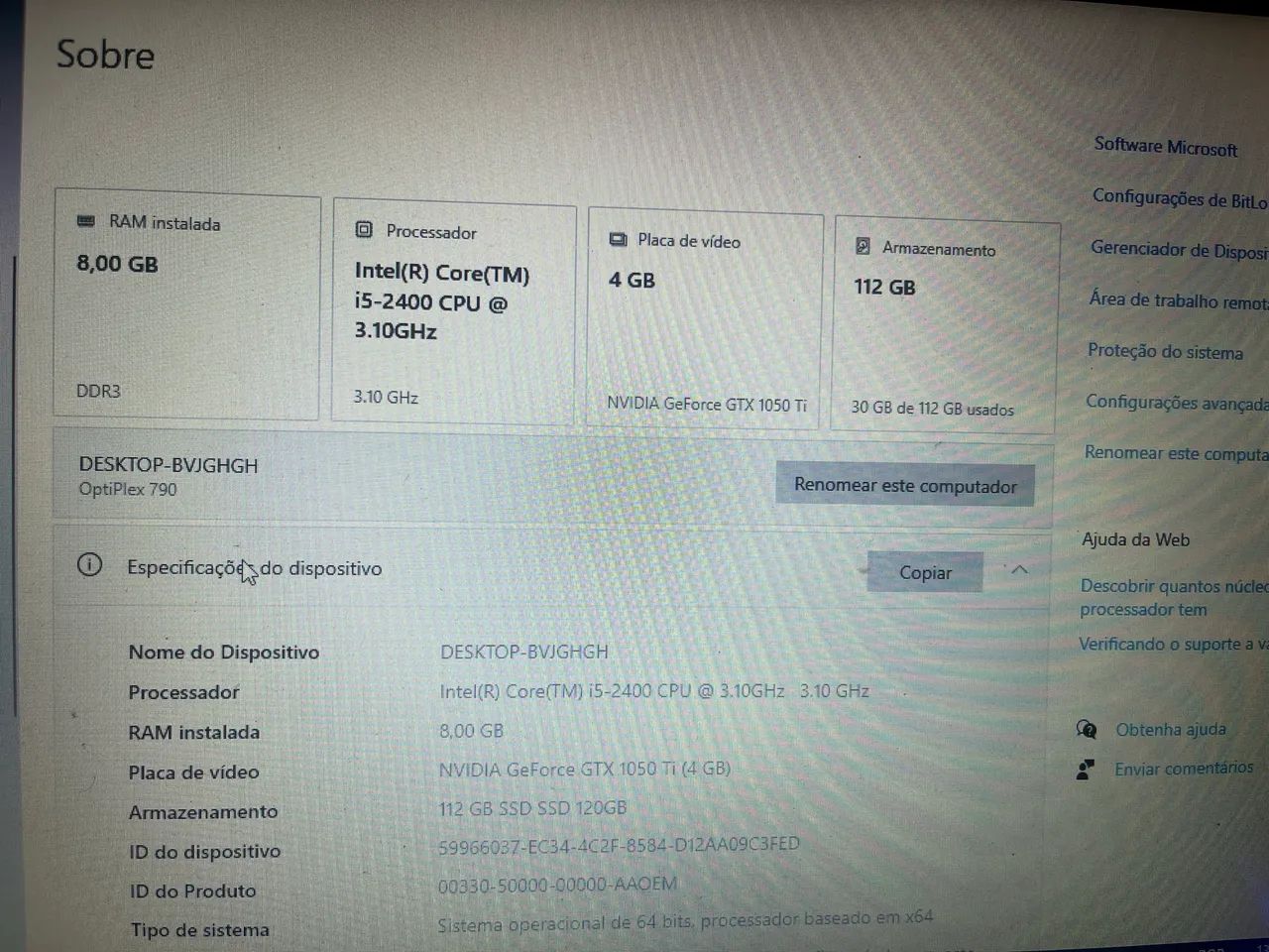 Dell Optiplex i5 + Placa GTX 1050 ti 4GB - Foto 3