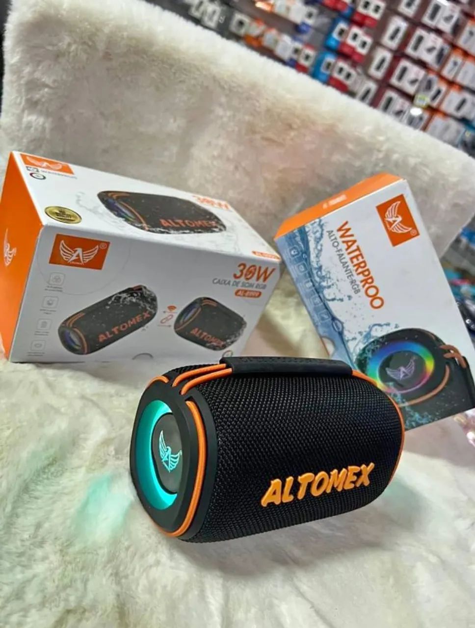 Caixa de som Bluetooth Portátil Altomex 30 w com LED RGB - Foto 4