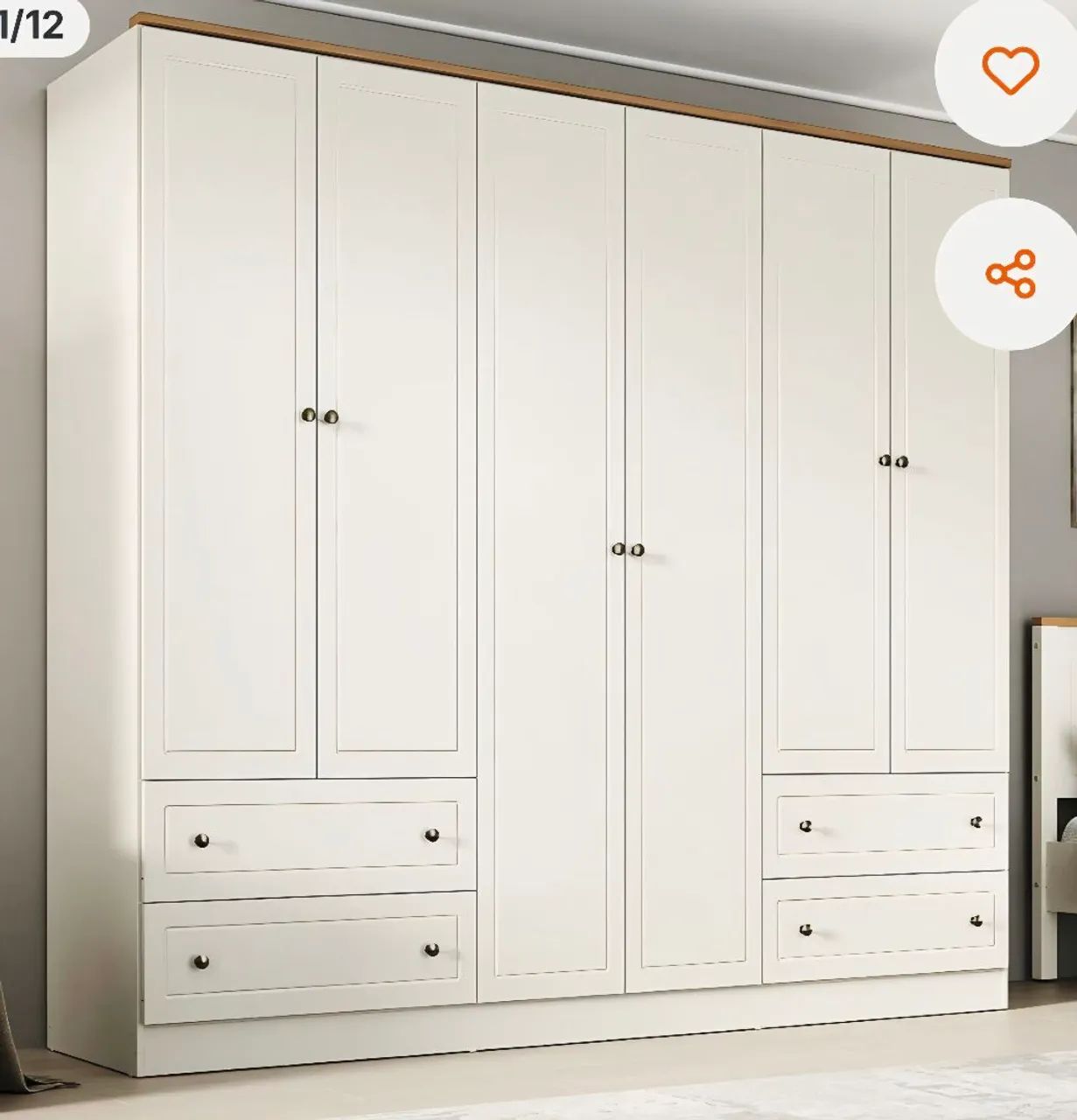 Guarda-roupa Ananda - 100% em MDF