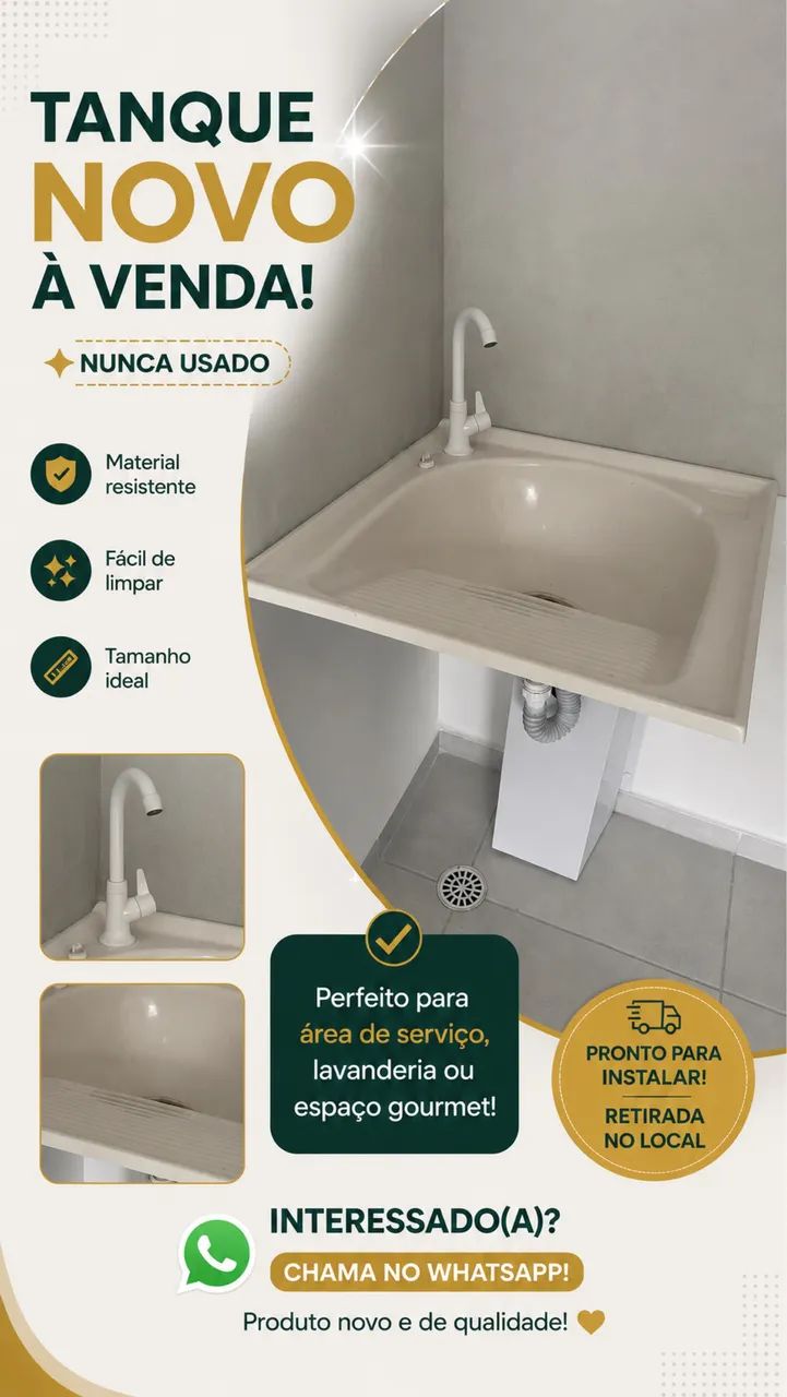 Tanque Novo a venda 