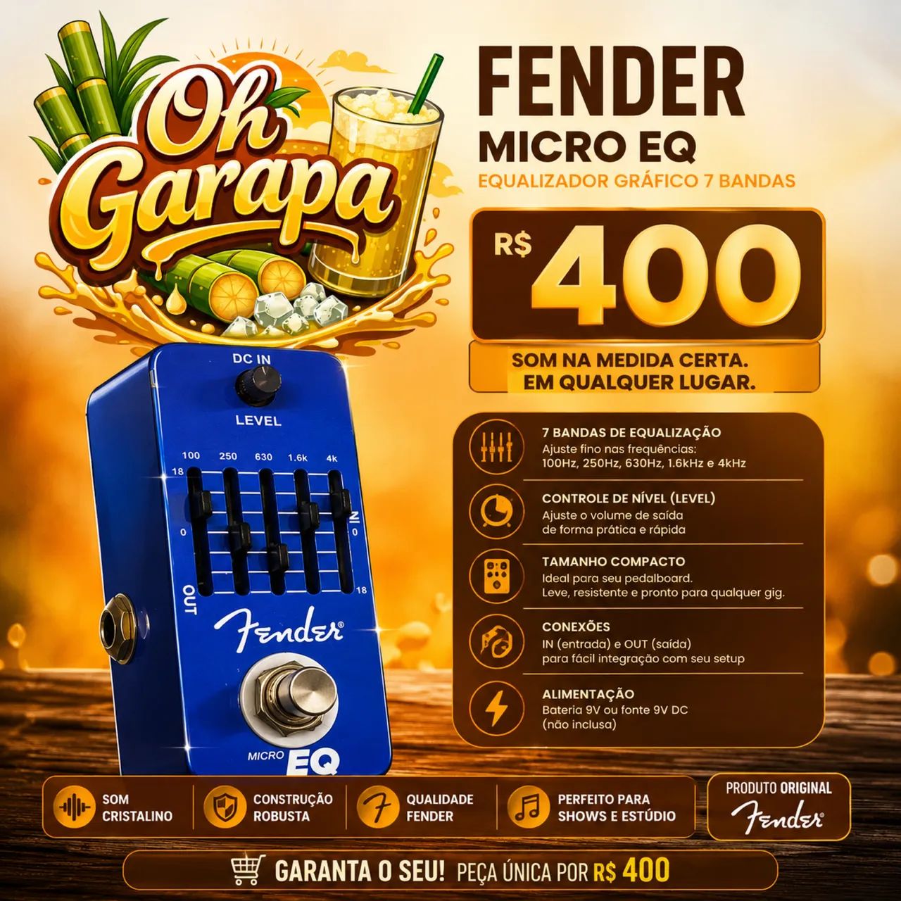 PEDAL FENDER MICRO EQ 