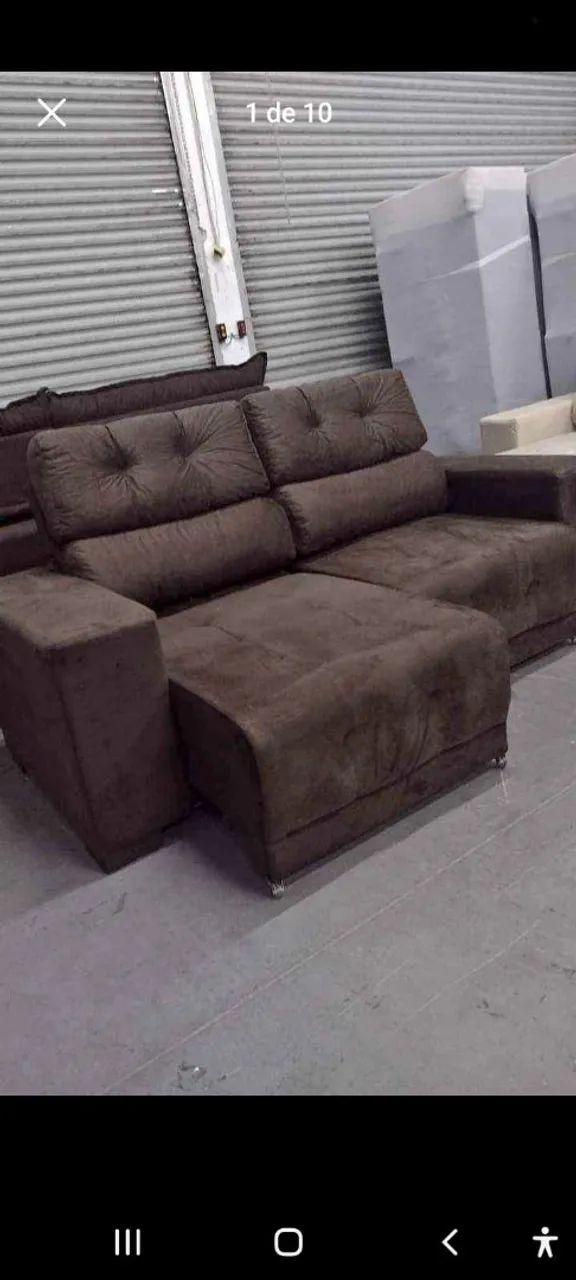 Oferta Sofá Retrátil Reclinável 2 Metros  - Foto 2
