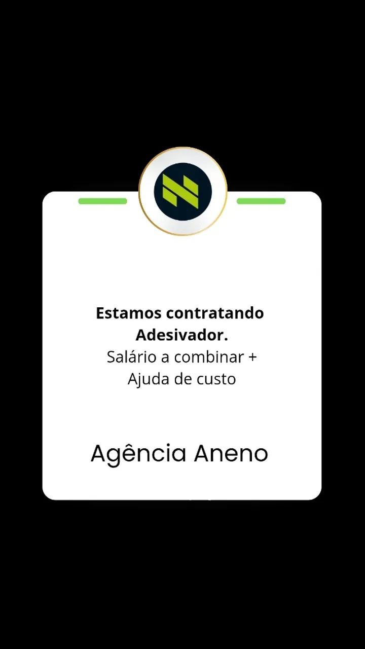 Contratamos ADESIVADOR
