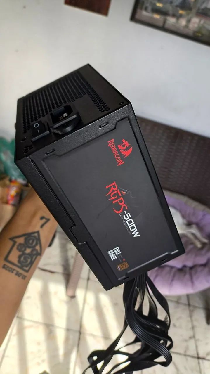 Fonte 500w + 80 plus bronze Red dragon  - Foto 2