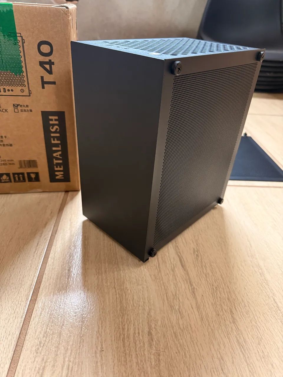 Gabinete mini itx metalfish T40 com cabo riser 4.0 - Foto 5