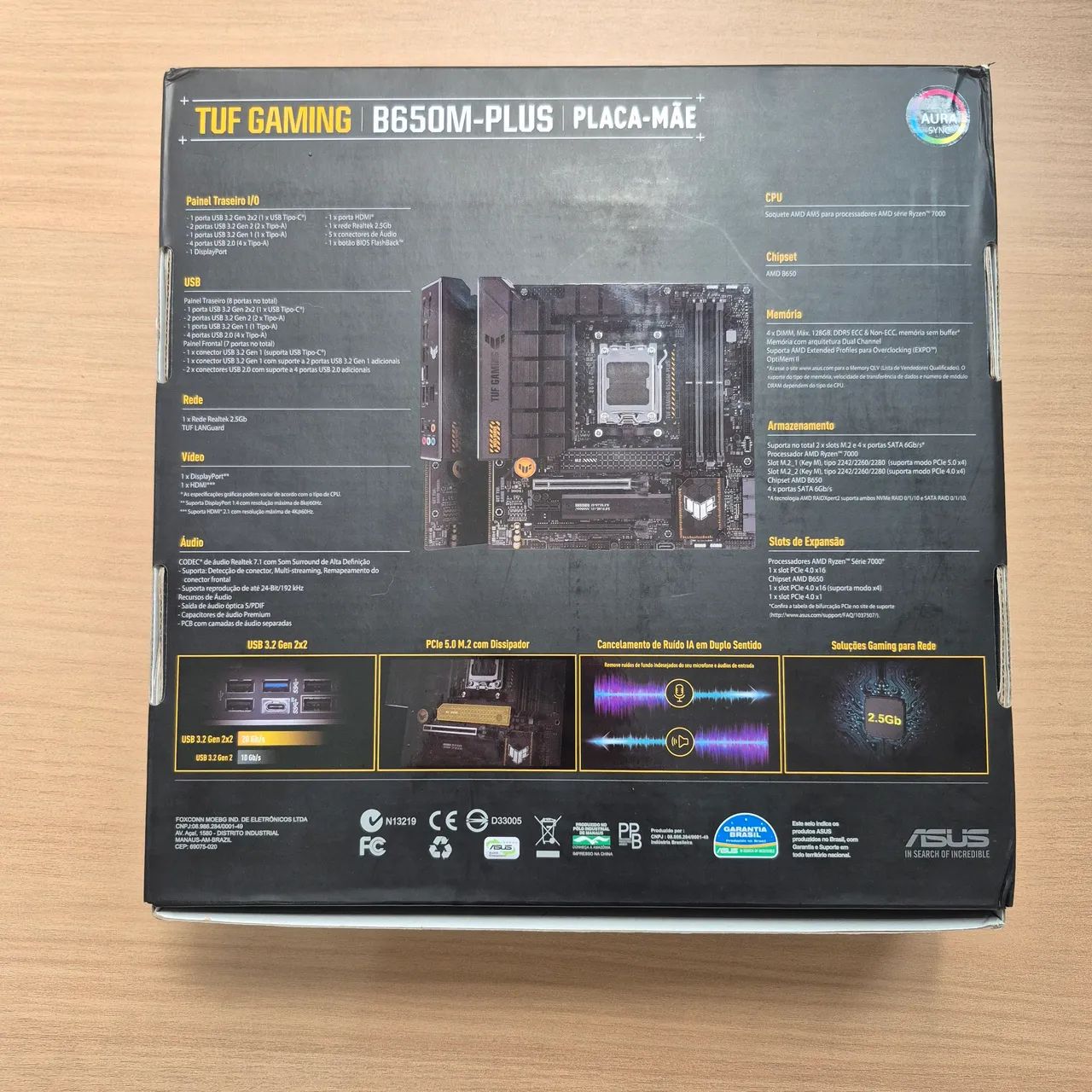 Placa-Mãe ASUS TUF Gaming B650M-Plus ? NOVA - Foto 2