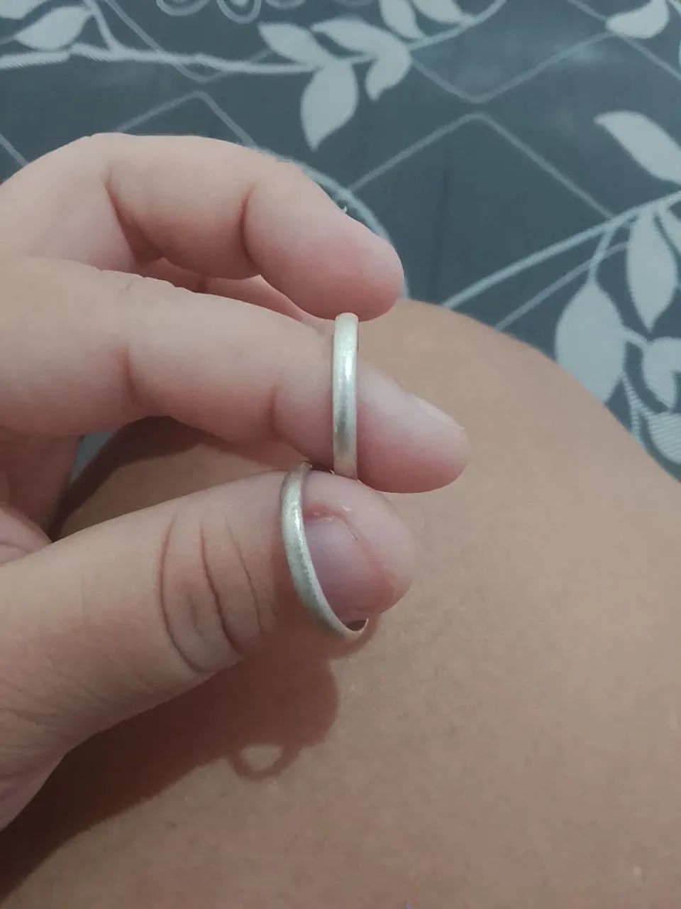 Par de aliança de prata - Foto 2