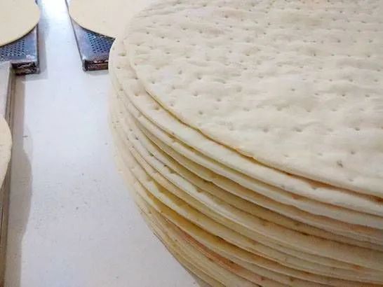 Massa de pizza pré assada