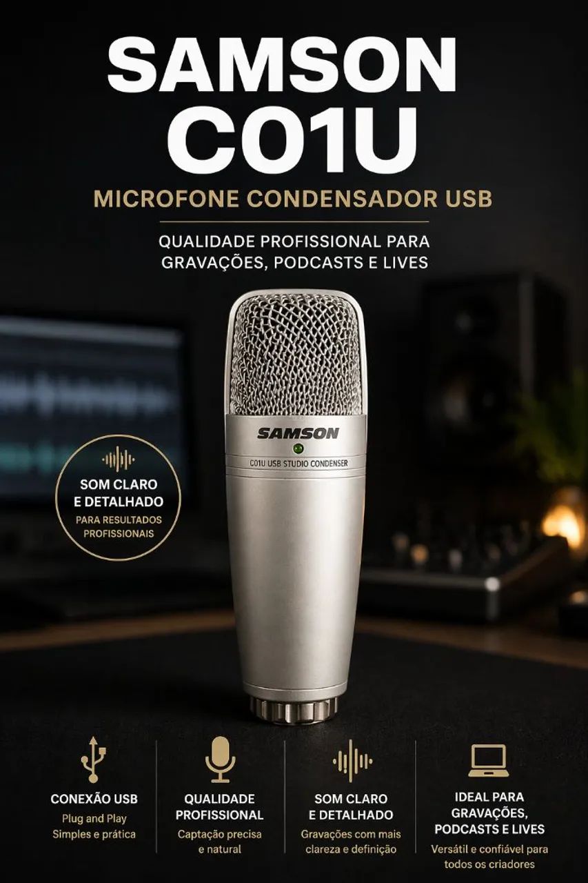 Microfone Samson C01U