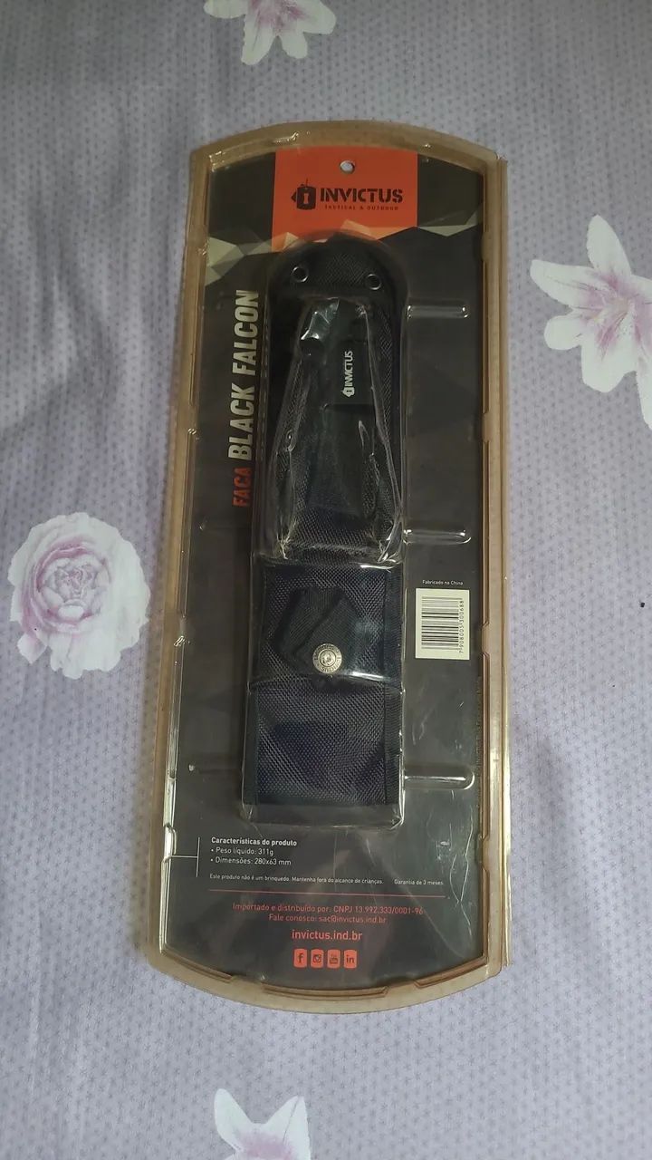 FACA TÁTICO BLACK FALCON INVICTUS