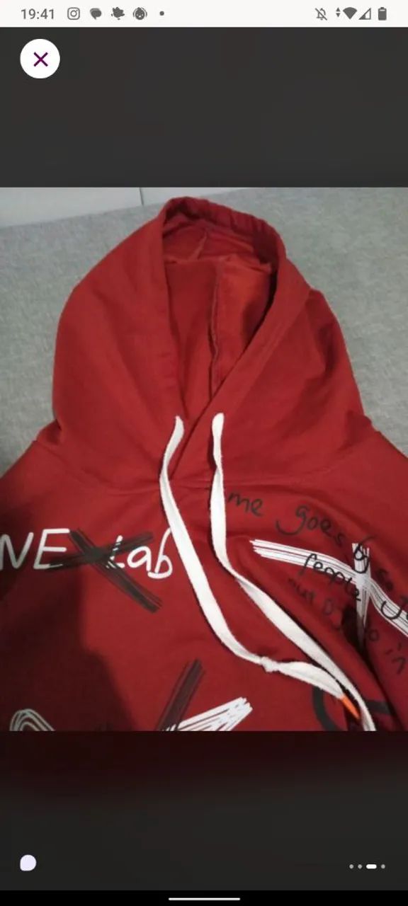 Moletom vermelho estampado  - Foto 3