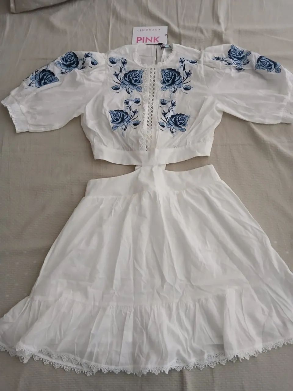 Vestido Branco Limonada Pink - Foto 3