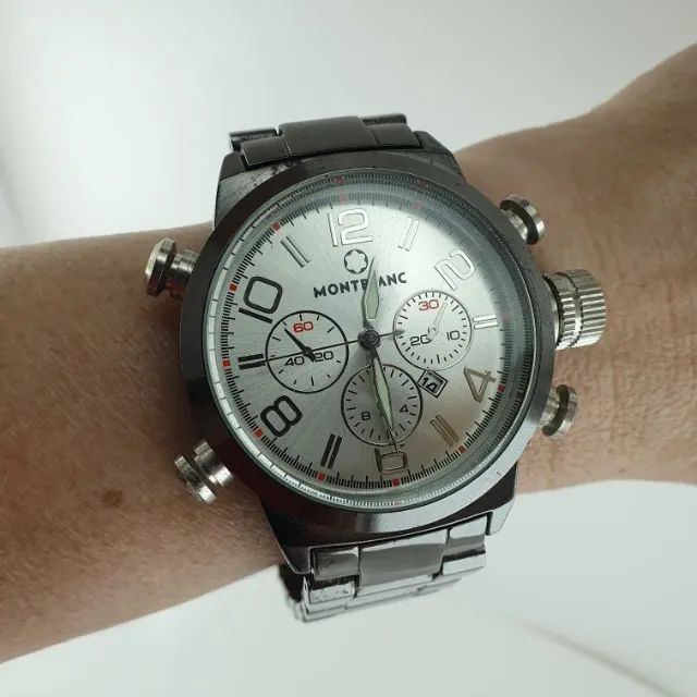 Relógio Inspirado a Montblanc Mod FF 0018 Clássico Masculino - Foto 4