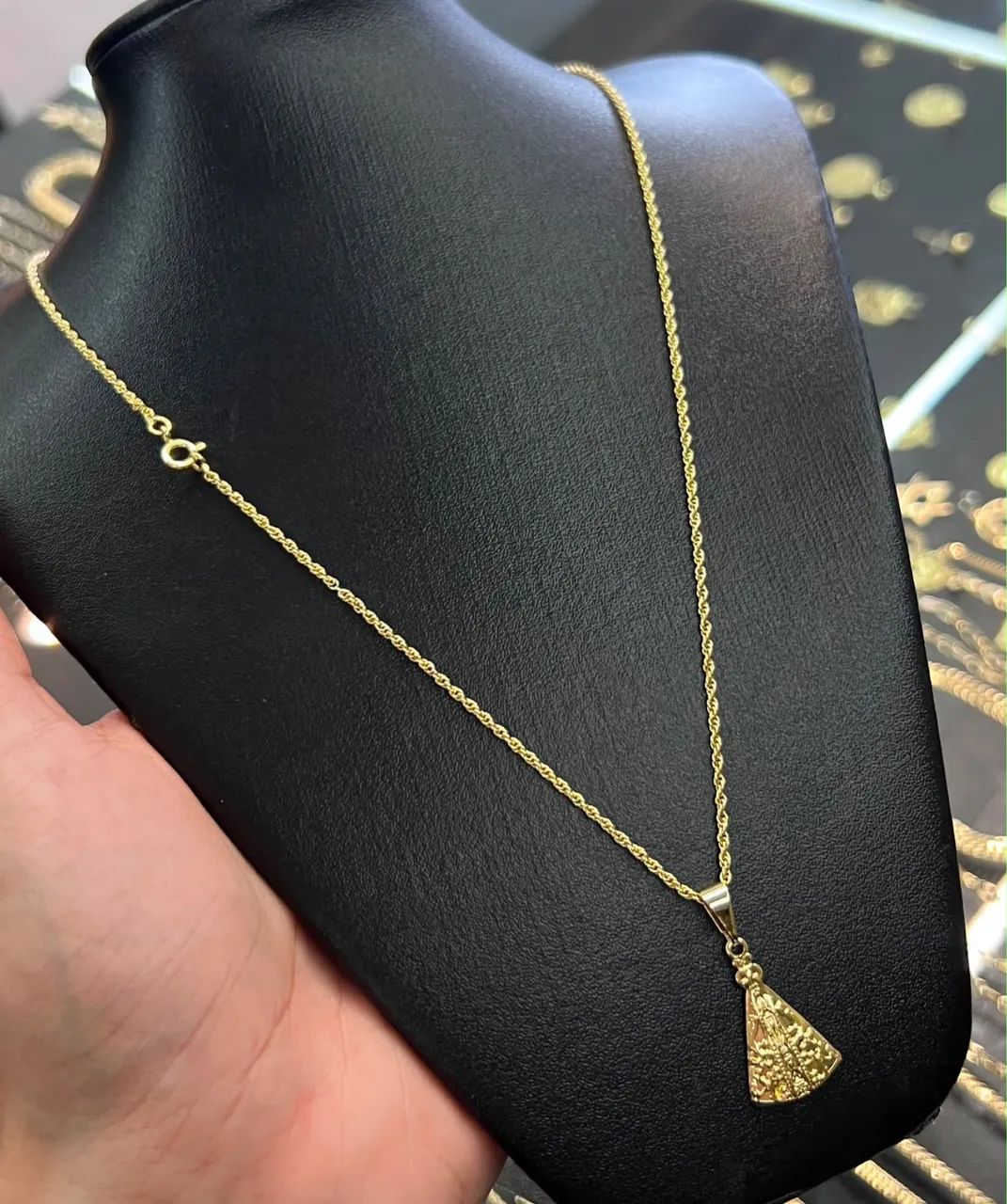 Cordões e pulseiras banhadas a ouro 18k - Foto 3
