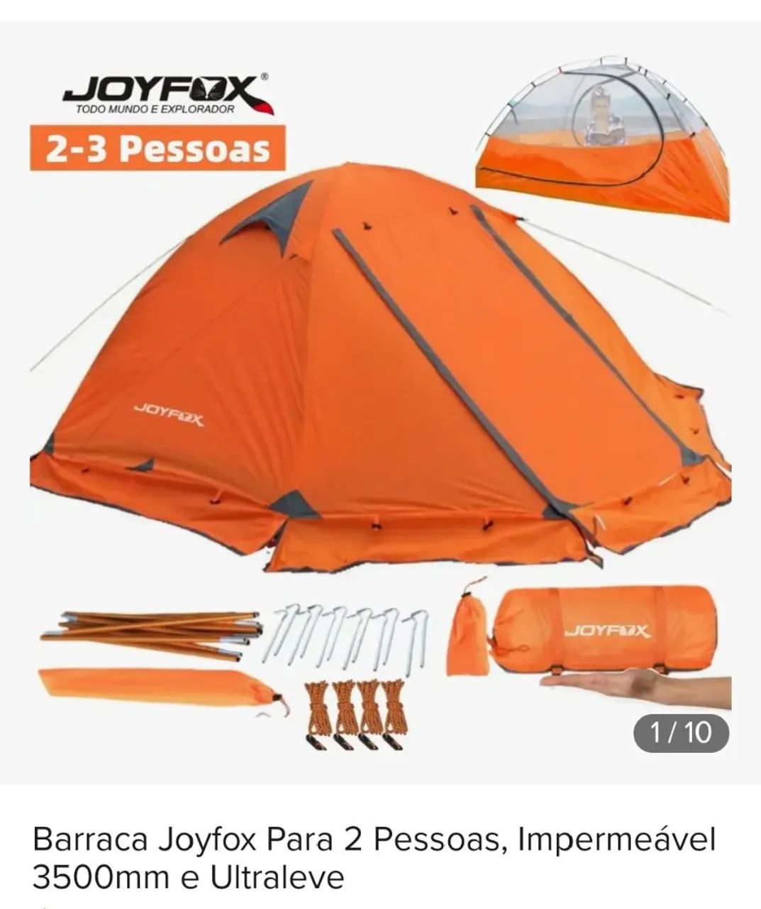 Barraca para camping impermeável 