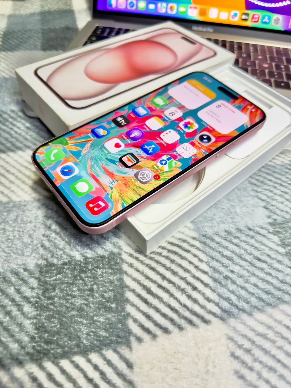iPhone 15 Plus 128gb rosa! Impecável!  - Foto 2