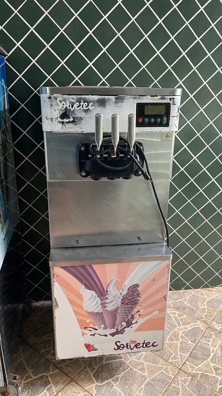 Máquina de sorvete- Italianinha e sorvetec 
