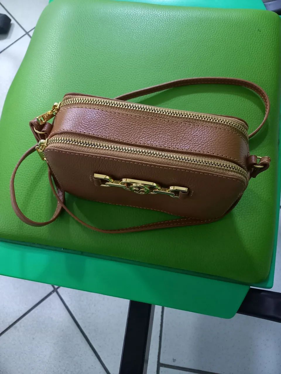 Bolsa Santa Lolla Transversal Caramelo - Ótimo Estado - Foto 3