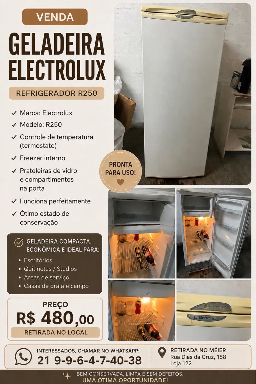 Geladeira Eletrolux R250
