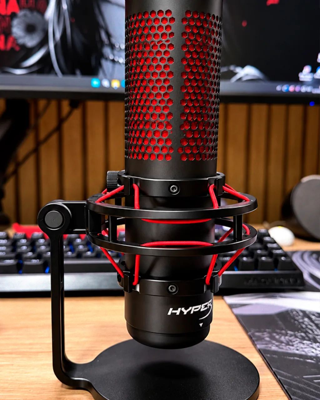 Microfone HyperX QuadCast USB Original com Suporte - Foto 4