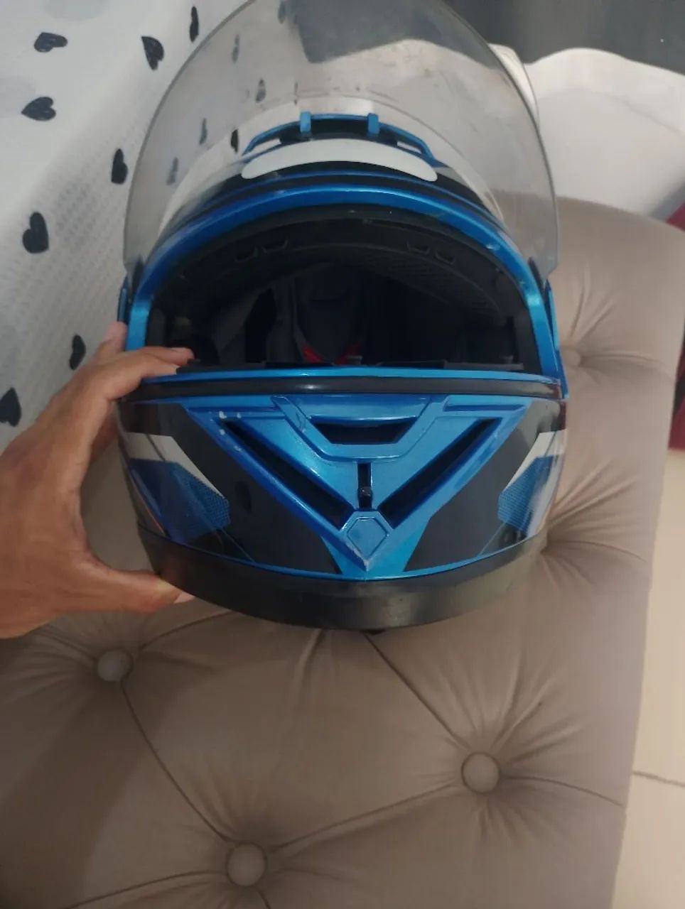 Capacete Evo G8 Azul  - Foto 2