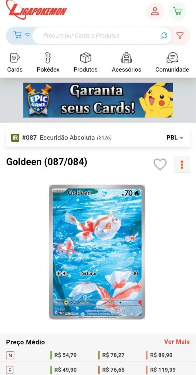 Carta pokémon Goldeen (087/084)