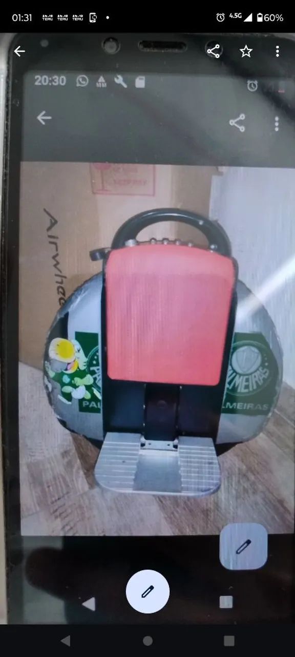 Vende -se monociclo elétrico usado.