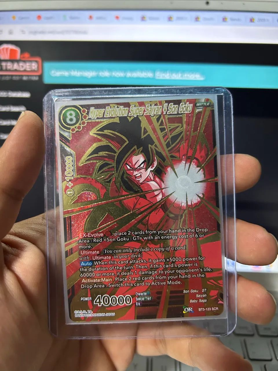 Dragon Ball Super Bandai Card Game Goku SSJ4 HYPER EVOLUTION